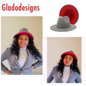 Unisex Fedora Hat two tone fedora hat cowboy hat